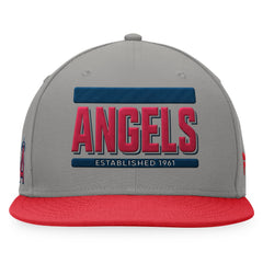 Los Angeles Angels Line Drive Two-Tone Snapback Hat Gray/Red