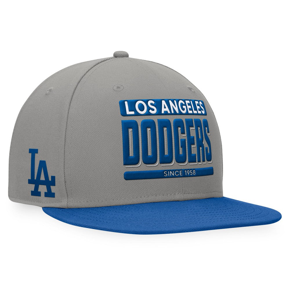 Los Angeles Dodgers Line Drive Two-Tone Snapback Hat Gray/Royal