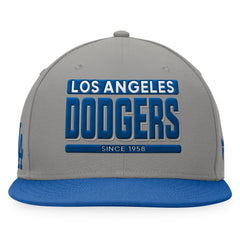 Los Angeles Dodgers Line Drive Two-Tone Snapback Hat Gray/Royal