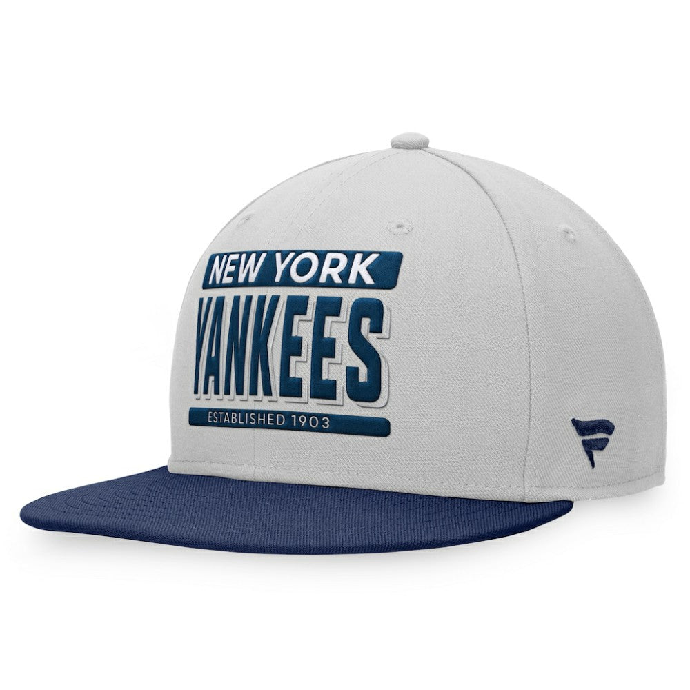 New York Yankees Line Drive Two-Tone Snapback Hat Gray/Navy