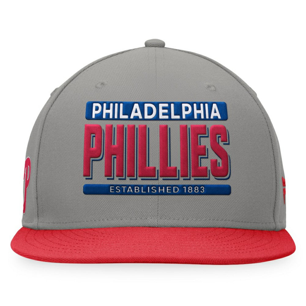 Philadelphia Phillies Line Drive Two-Tone Snapback Hat Gray/Red