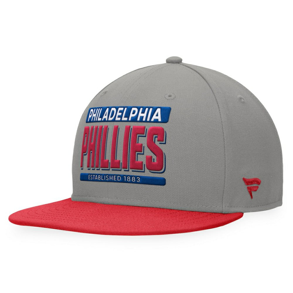 Philadelphia Phillies Line Drive Two-Tone Snapback Hat Gray/Red