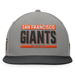 San Francisco Giants Line Drive Two-Tone Snapback Hat Gray/Black