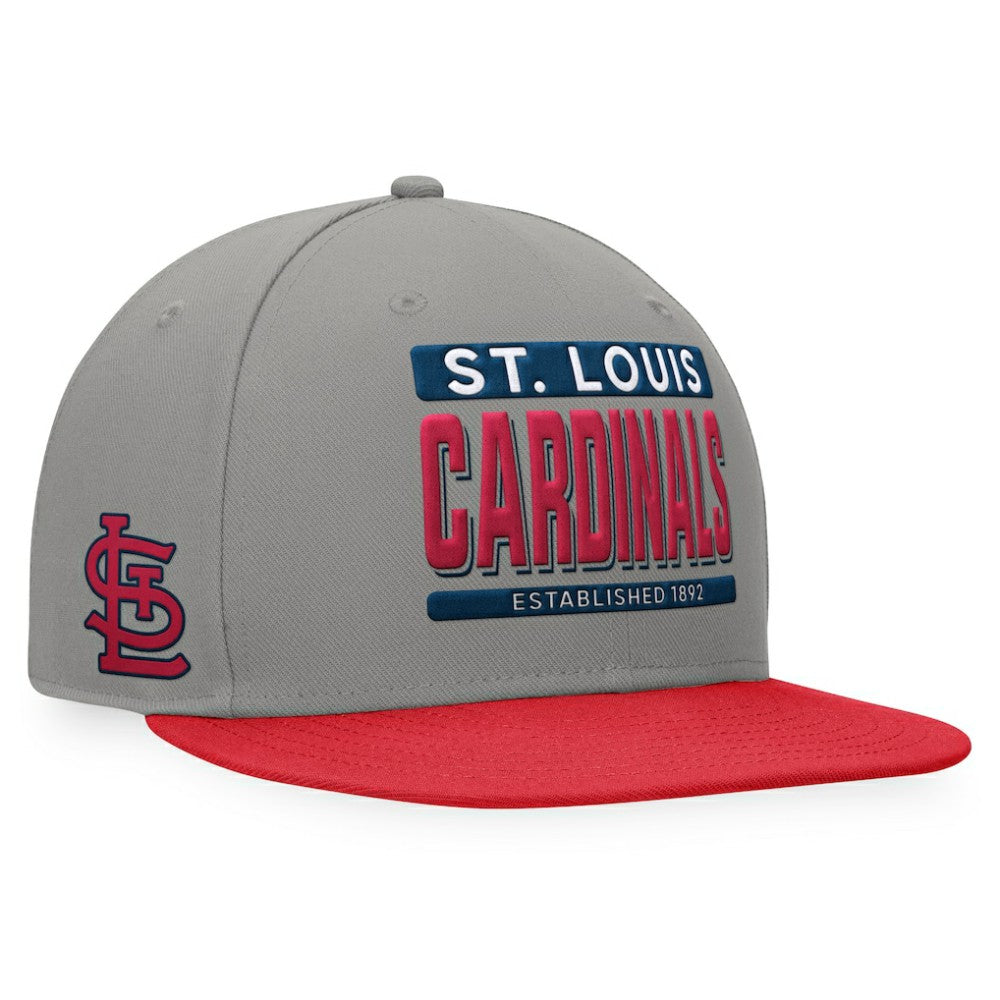 St. Louis Cardinals Line Drive Two-Tone Snapback Hat Gray/Red