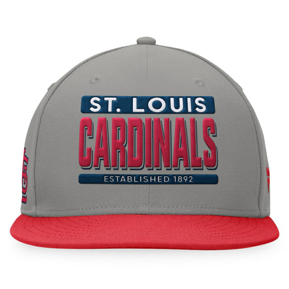 St. Louis Cardinals Line Drive Two-Tone Snapback Hat Gray/Red