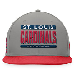 St. Louis Cardinals Line Drive Two-Tone Snapback Hat Gray/Red