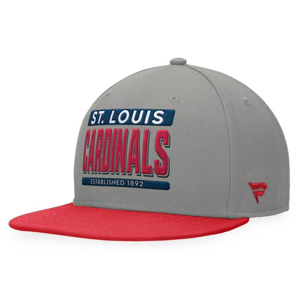 St. Louis Cardinals Line Drive Two-Tone Snapback Hat Gray/Red