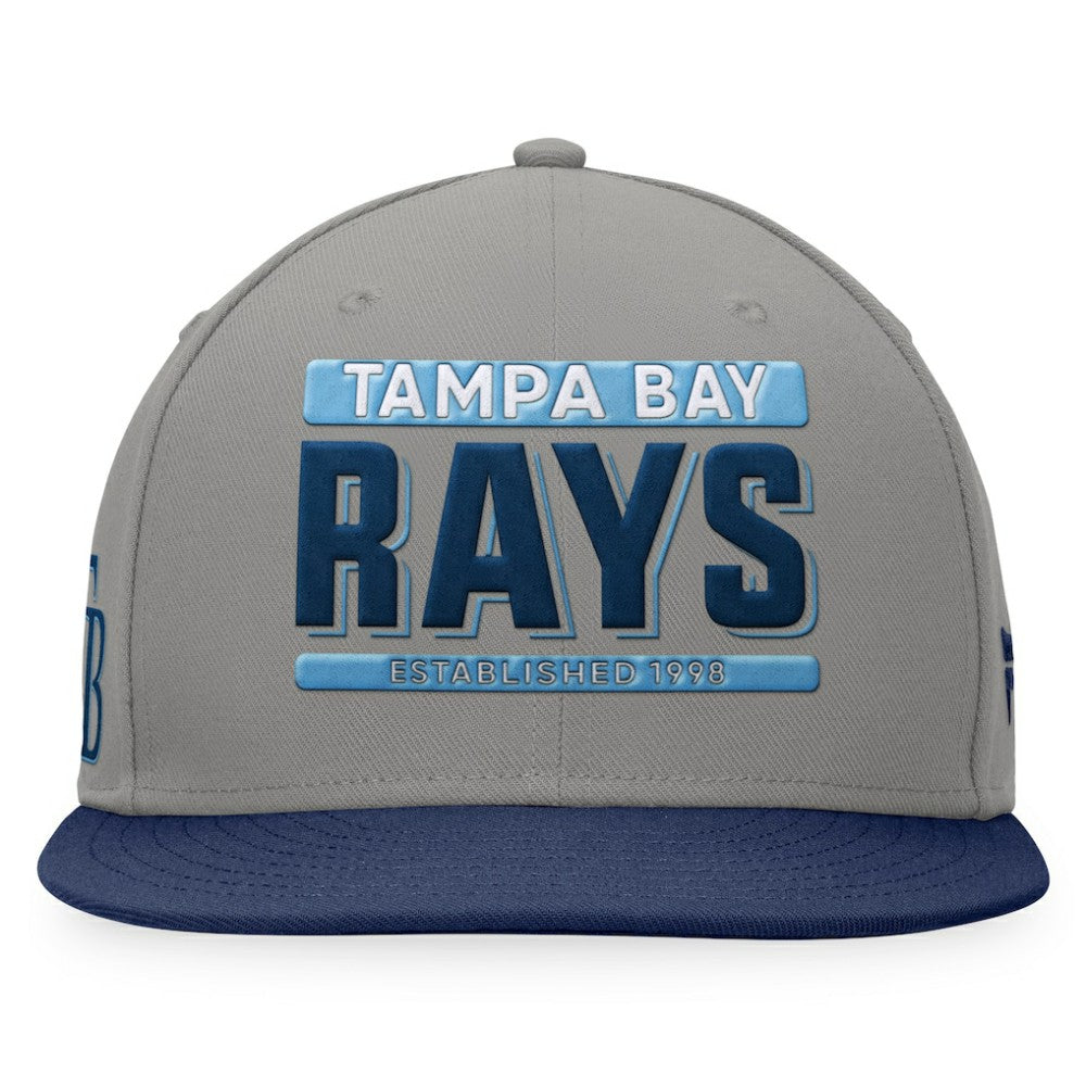 Tampa Bay Rays Line Drive Two-Tone Snapback Hat Gray/Navy