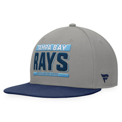 Tampa Bay Rays Line Drive Two-Tone Snapback Hat Gray/Navy