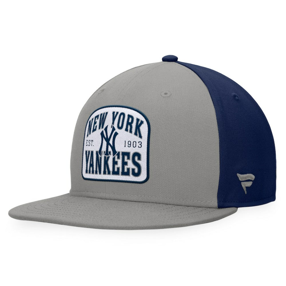 New York Yankees Cycle Snapback Hat Gray/Navy