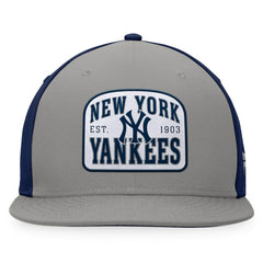 New York Yankees Cycle Snapback Hat Gray/Navy