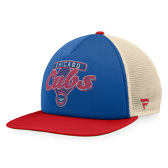 Chicago Cubs Cooperstown Collection Talley Foam Trucker Snapback Hat Royal/Red