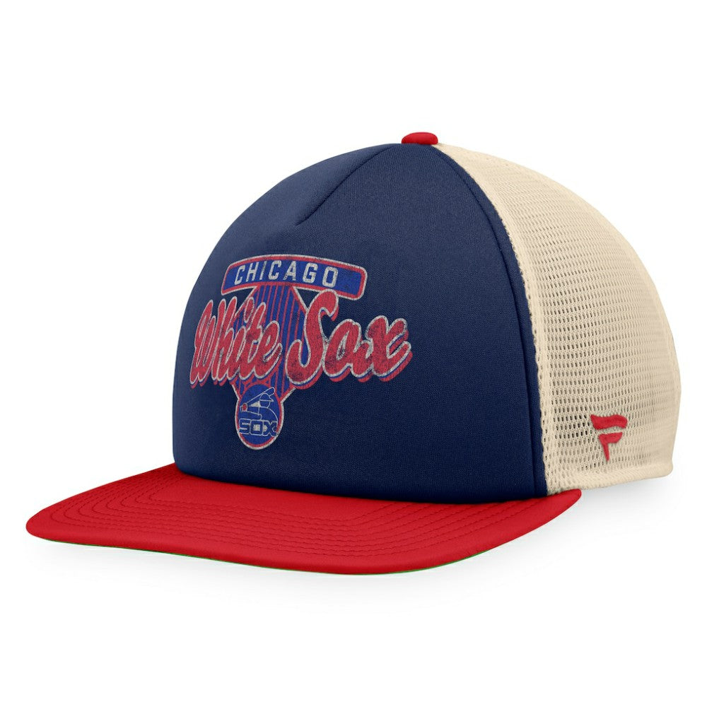 Chicago White Sox Cooperstown Collection Talley Foam Trucker Snapback Hat Navy/Red