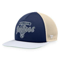 New York Yankees Cooperstown Collection Talley Foam Trucker Snapback Hat Navy/White