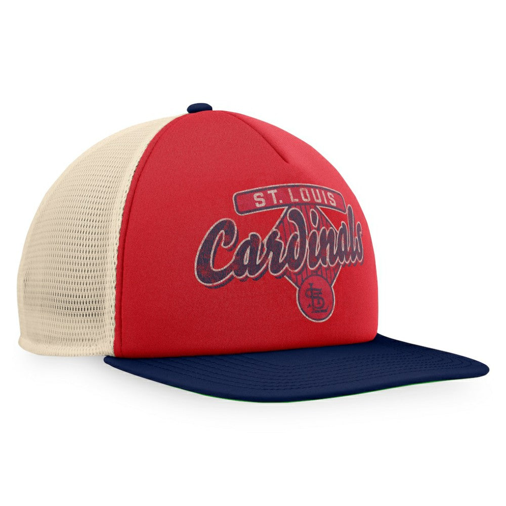 St. Louis Cardinals Cooperstown Collection Talley Foam Trucker Snapback Hat Red/Navy