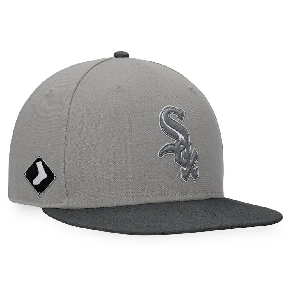 Chicago White Sox Ace Snapback Hat Gray/Charcoal
