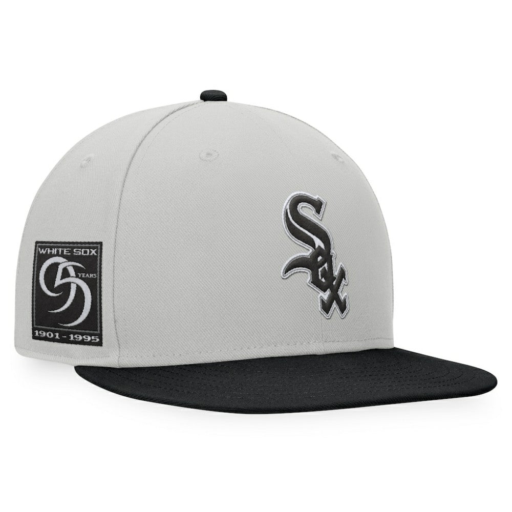 Chicago White Sox Glory Days Two-Tone Snapback Hat Gray/Black