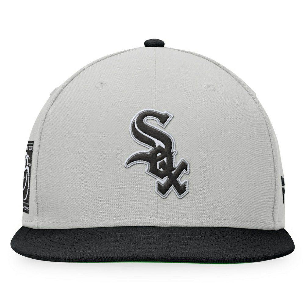 Chicago White Sox Glory Days Two-Tone Snapback Hat Gray/Black
