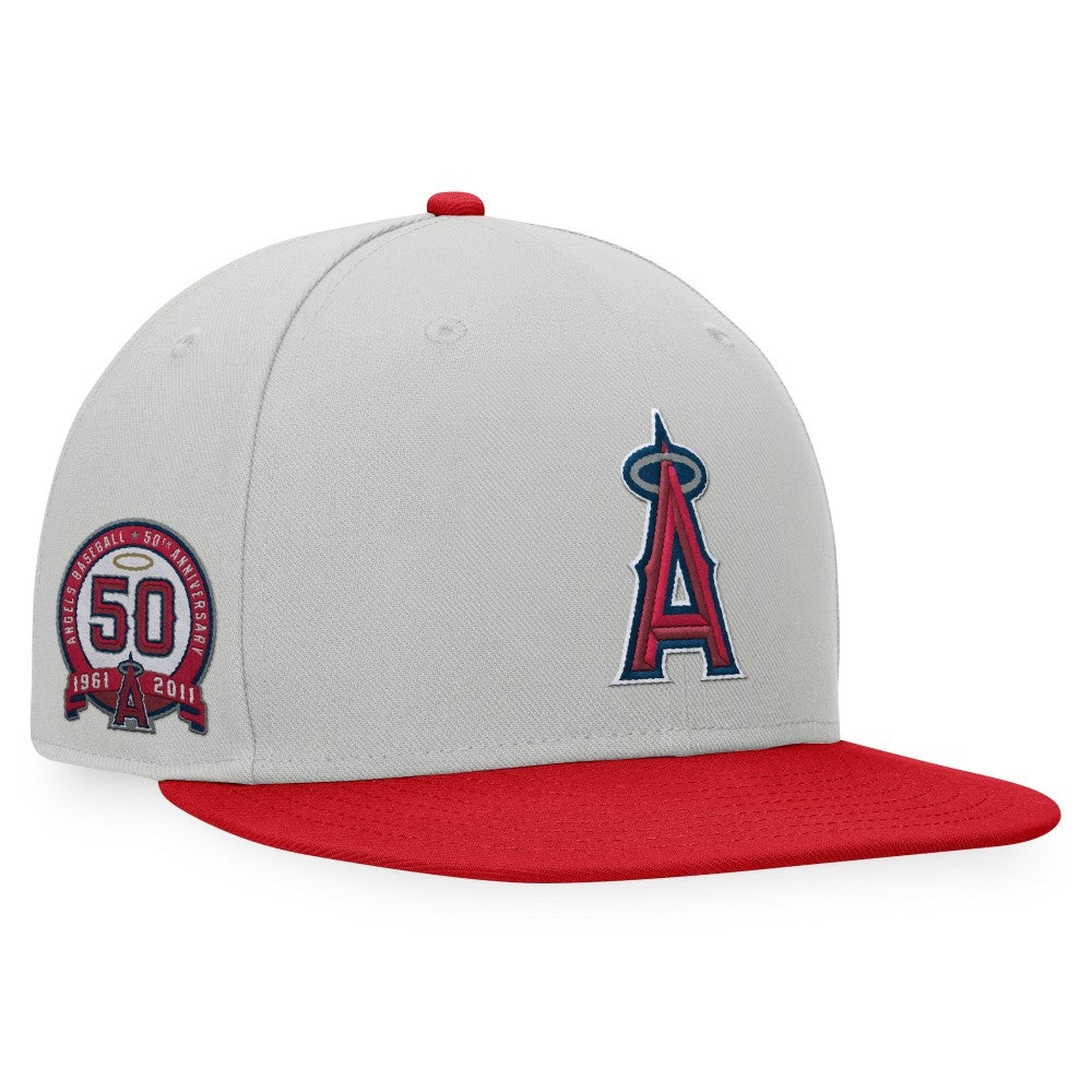 Los Angeles Angels Glory Days Two-Tone Snapback Hat Gray/Red