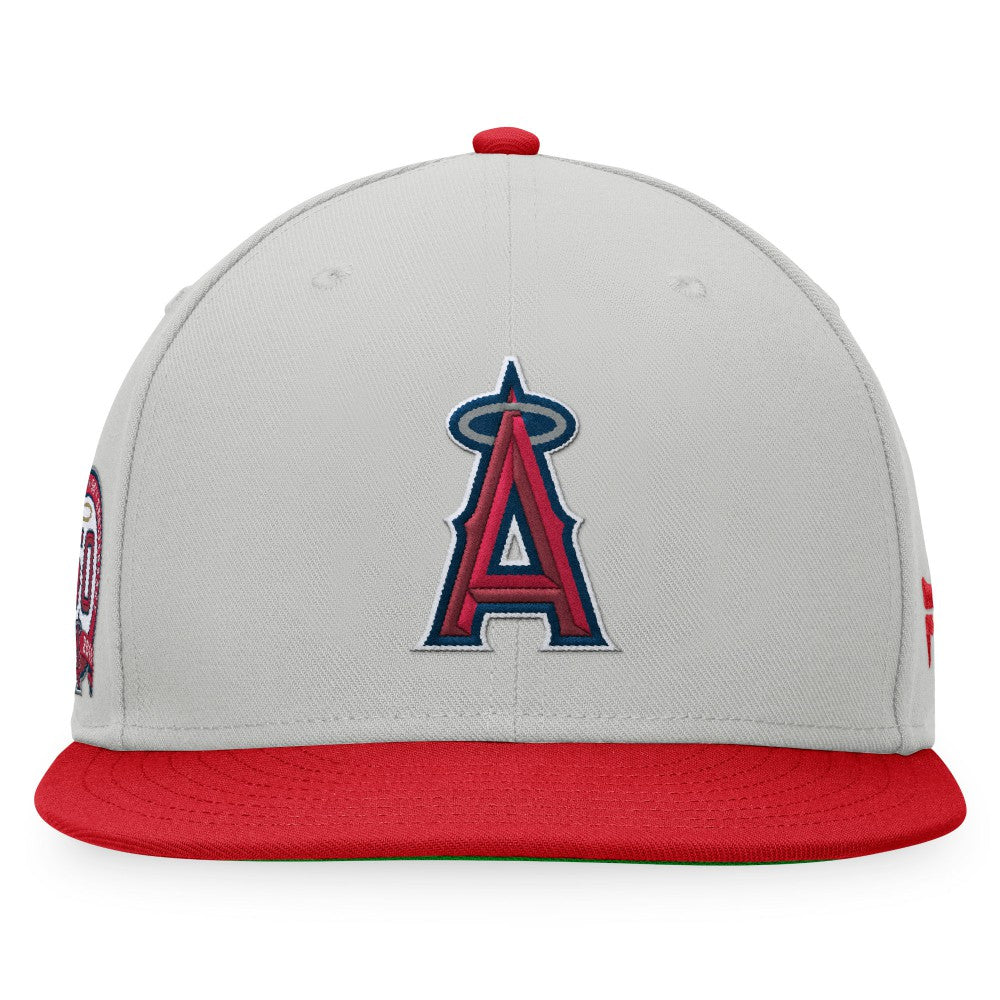 Los Angeles Angels Glory Days Two-Tone Snapback Hat Gray/Red