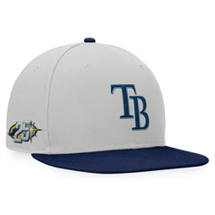 Tampa Bay Rays Glory Days Two-Tone Snapback Hat Gray/Navy