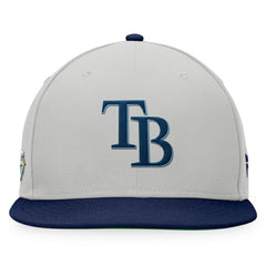 Tampa Bay Rays Glory Days Two-Tone Snapback Hat Gray/Navy