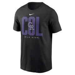 Colorado Rockies Scoreboard T-Shirt Black | Nike