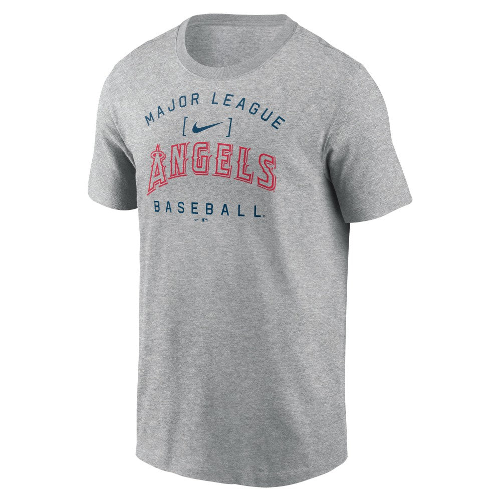 Los Angeles Angels Home Team Athletic Arch T-Shirt Heather Gray | Nike