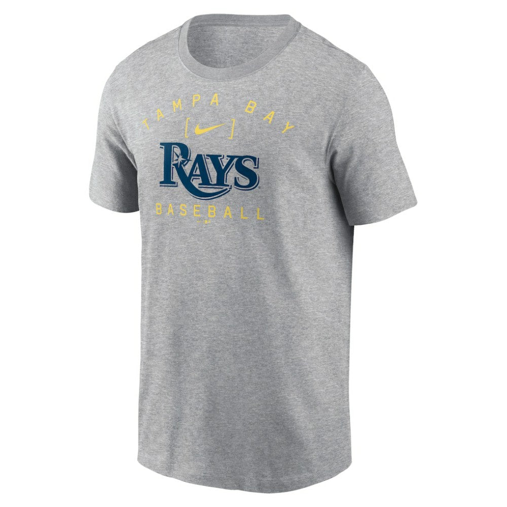 Tampa Bay Rays Home Team Athletic Arch T-Shirt Heather Gray | Nike