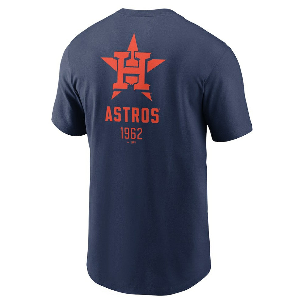 Houston Astros Large Logo Back Stack T-Shirt Navy | Nike