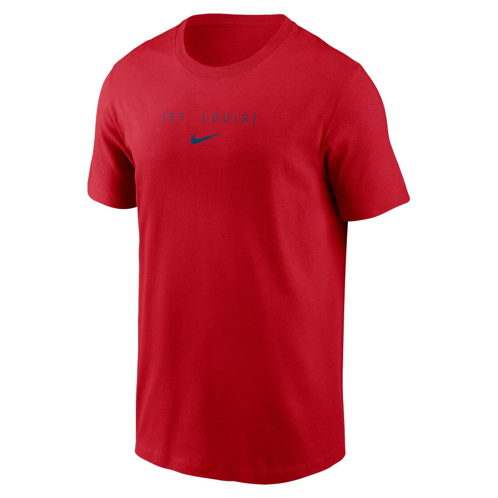 St. Louis Cardinals Large Logo Back Stack T-Shirt Red | Nike