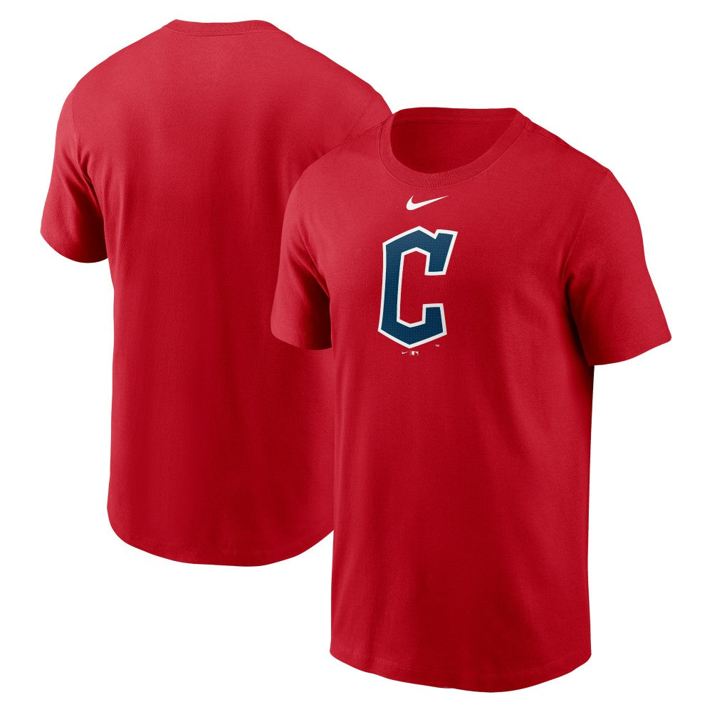 Cleveland Guardians Fuse Large Logo T-Shirt Red | Nike