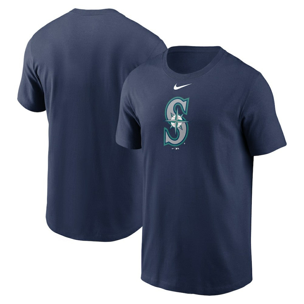 Seattle Mariners Fuse Large Logo T-Shirt Navy | Nike