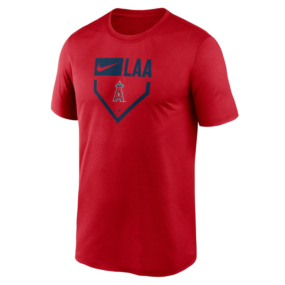 Los Angeles Angels Home Plate Icon Legend Performance T-Shirt Red | Nike