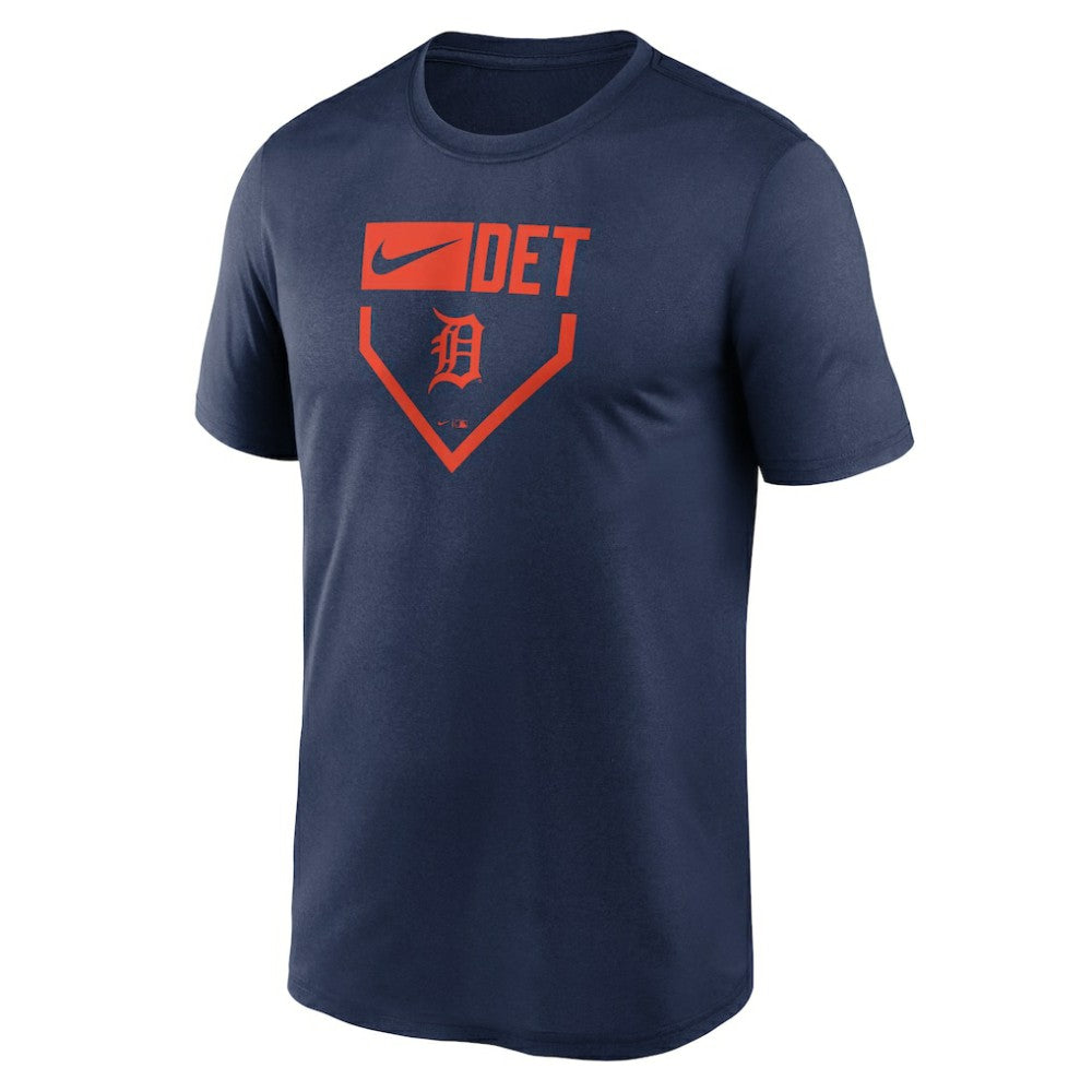 Detroit Tigers Home Plate Icon Legend Performance T-Shirt Navy | Nike