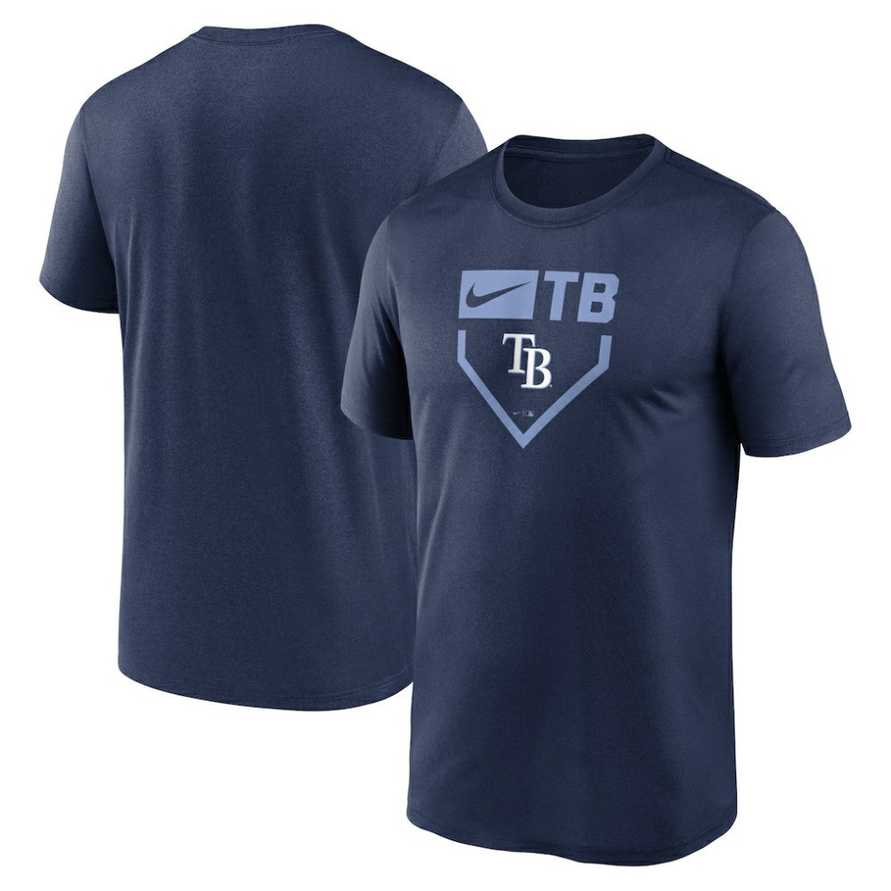 Tampa Bay Rays Home Plate Icon Legend Performance T-Shirt Navy | Nike