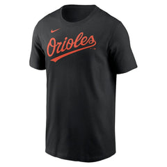 Baltimore Orioles Fuse Wordmark T-Shirt Black | Nike