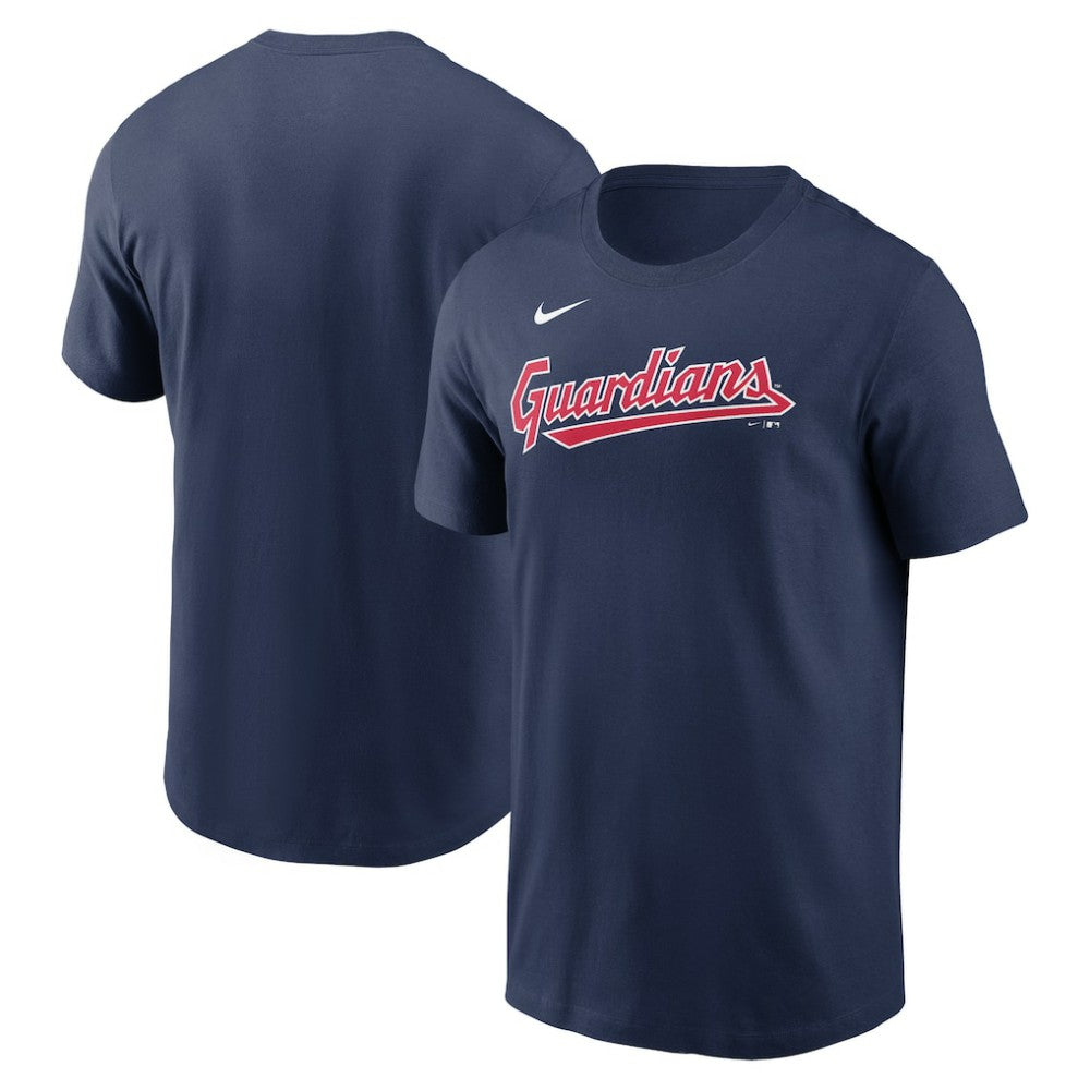 Cleveland Guardians Fuse Wordmark T-Shirt Navy | Nike
