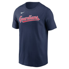 Cleveland Guardians Fuse Wordmark T-Shirt Navy | Nike