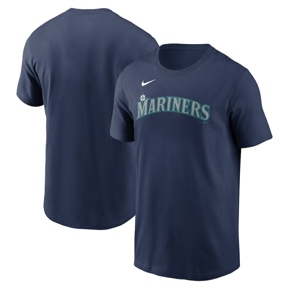 Seattle Mariners Fuse Wordmark T-Shirt Navy | Nike