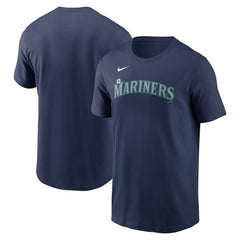 Seattle Mariners Fuse Wordmark T-Shirt Navy | Nike