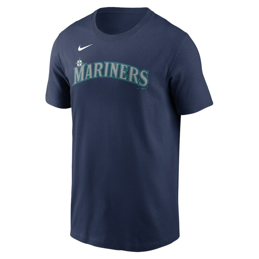 Seattle Mariners Fuse Wordmark T-Shirt Navy | Nike