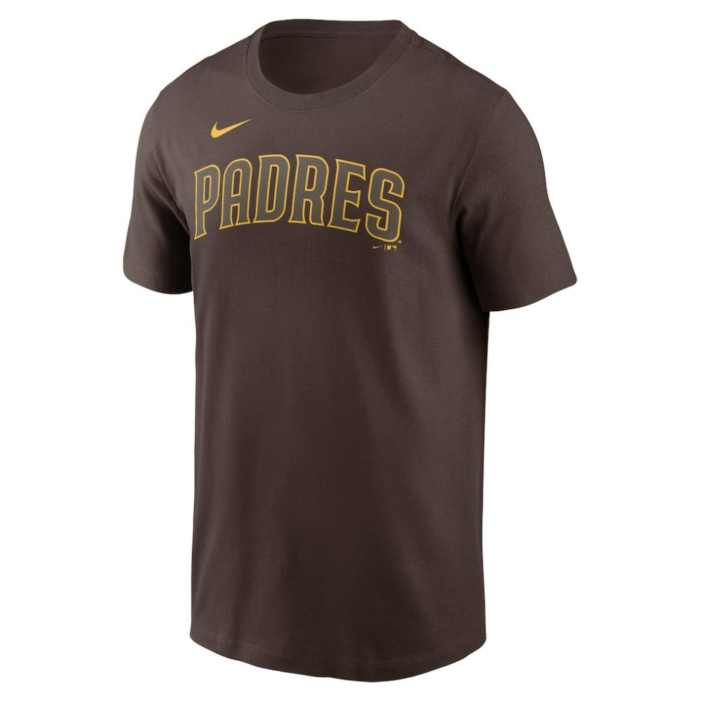 San Diego Padres Fuse Wordmark T-Shirt Brown | Nike