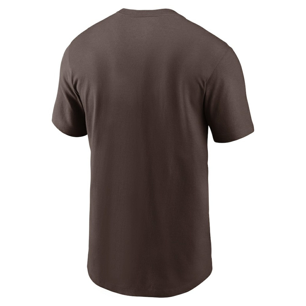 San Diego Padres Fuse Wordmark T-Shirt Brown | Nike