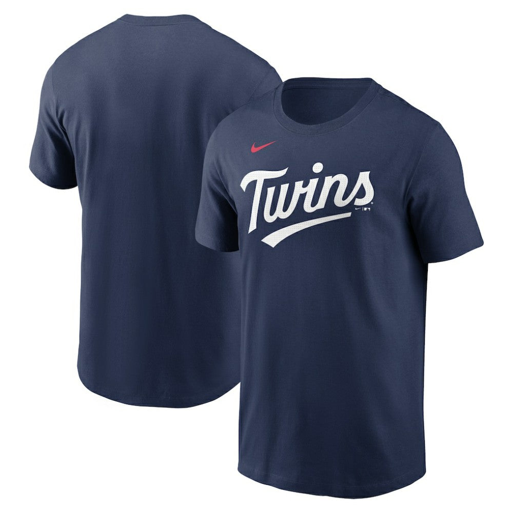 Minnesota Twins Fuse Wordmark T-Shirt Navy | Nike