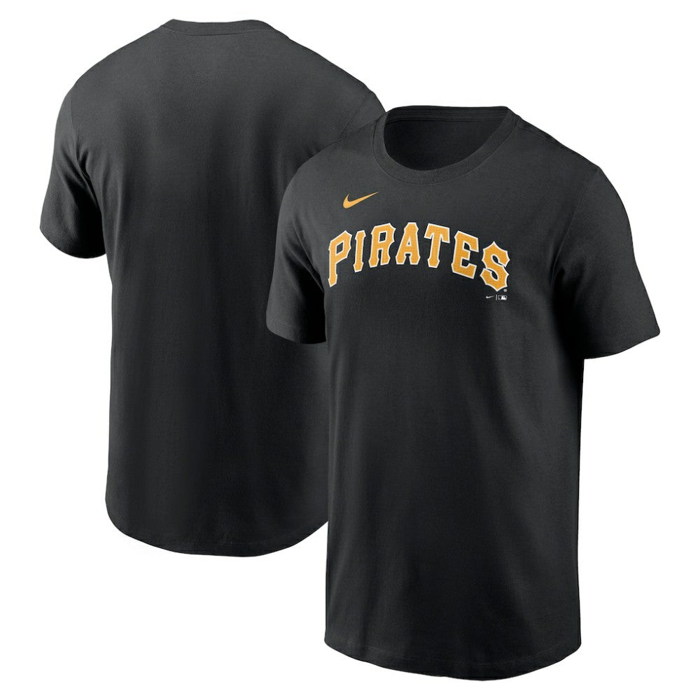 Pittsburgh Pirates Fuse Wordmark T-Shirt Black | Nike
