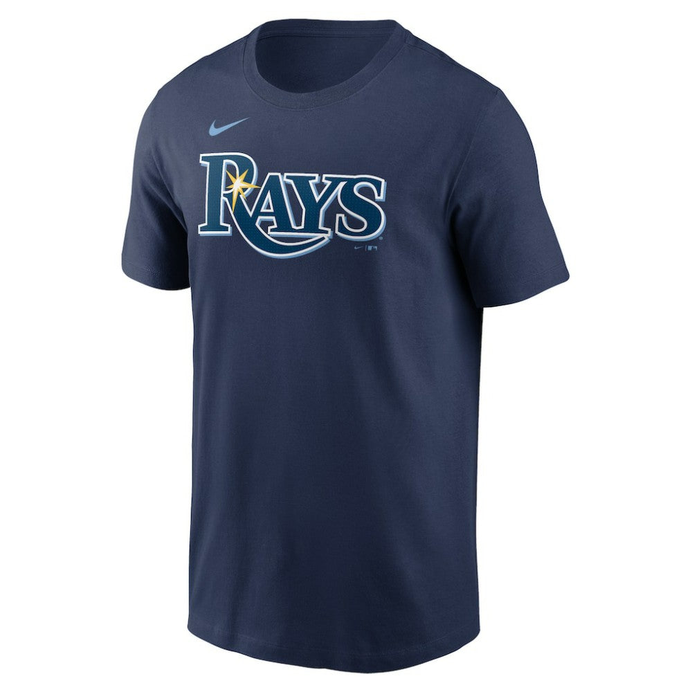 Tampa Bay Rays Fuse Wordmark T-Shirt Navy | Nike