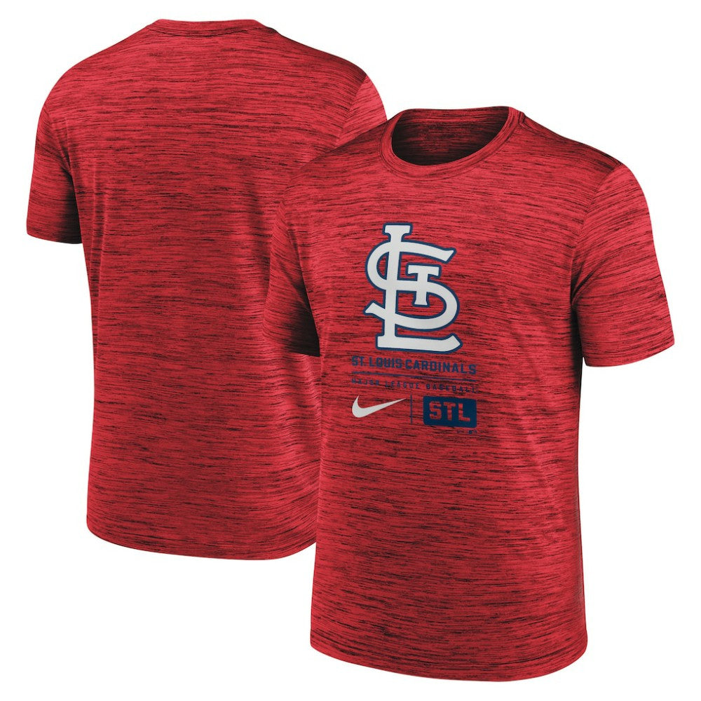 St. Louis Cardinals Large Logo Velocity T-Shirt Red | Nike