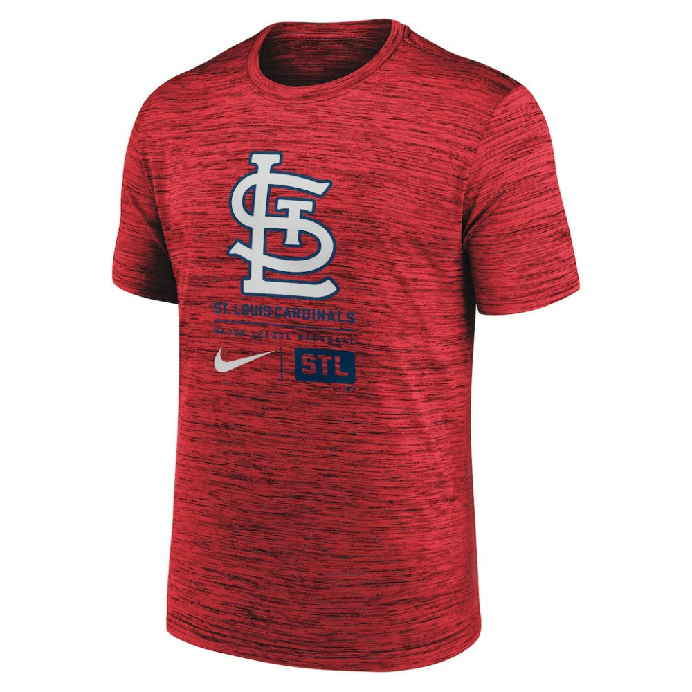 St. Louis Cardinals Large Logo Velocity T-Shirt Red | Nike