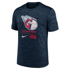 Cleveland Guardians Large Logo Velocity T-Shirt Navy | Nike